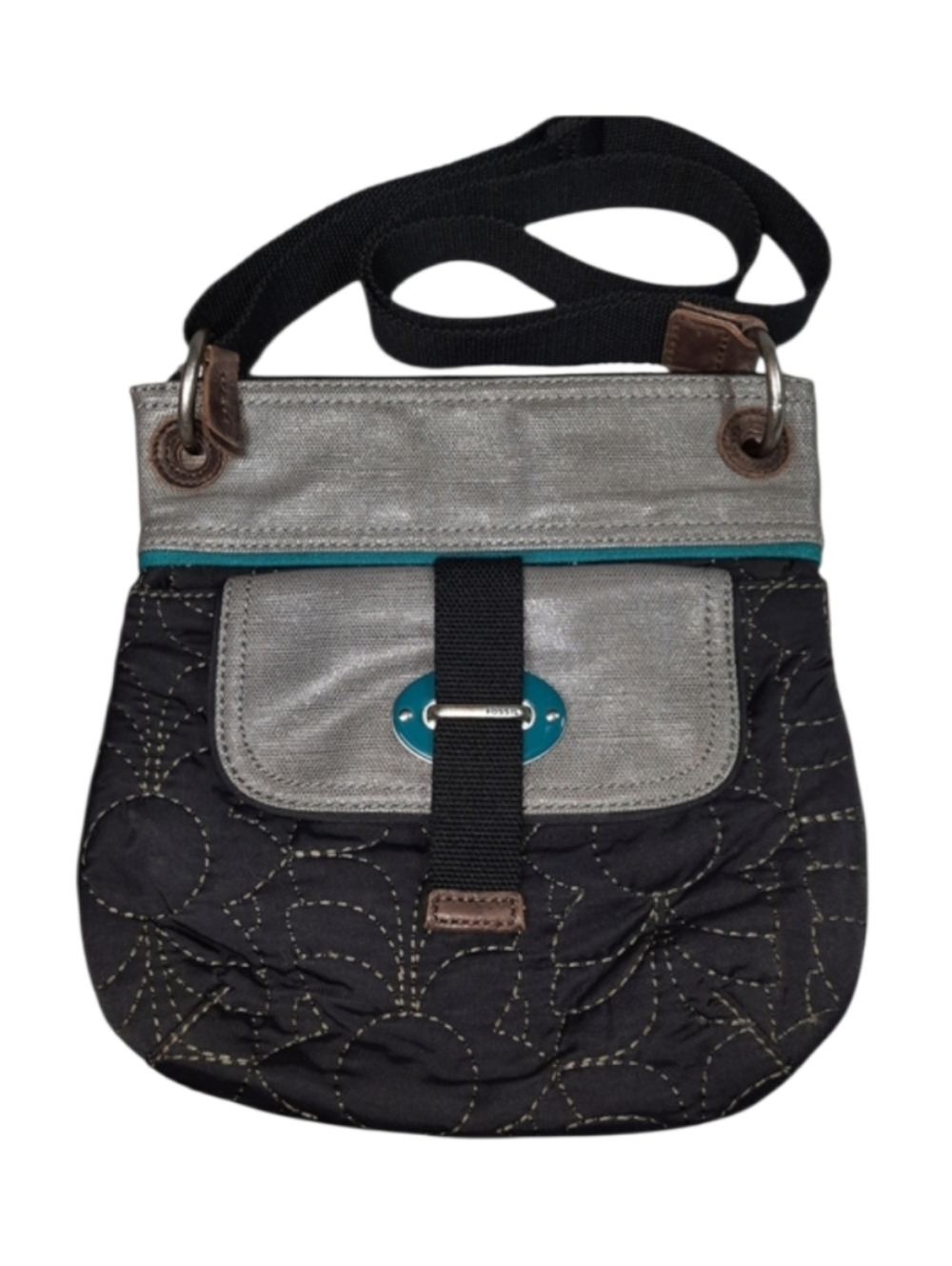 Fossil Key-Per Quilted Crossbody Bag